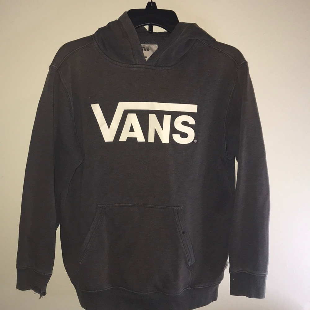 Boys Vans Hoodie X-large Gray